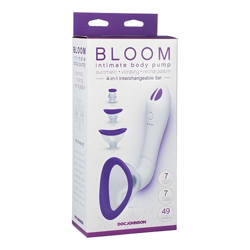 Bloom Intimate Body Automatic Vibrating Rechargeable Pump - Purple/White