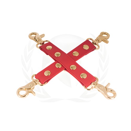 Atadura Hog PU Spartacus - Equipo de Bondage Rojo