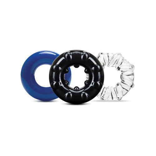 Anillos de Erección Triple Stretch Stay Hard - Paquete de 3