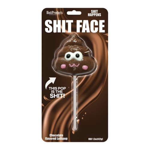 Chupete de Chocolate Shit Face