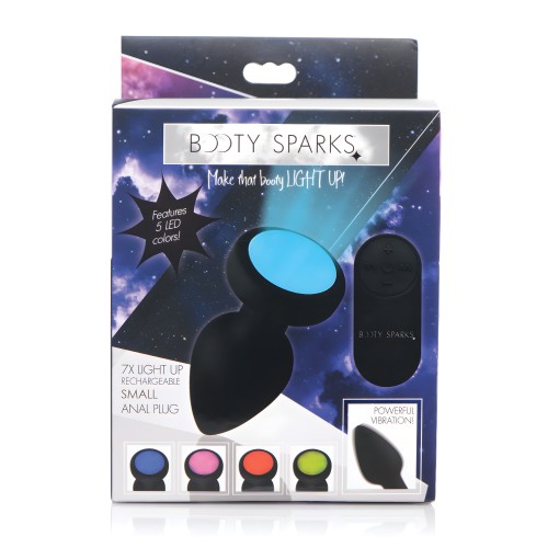 Plug Vibrante LED de Silicona Booty Sparks - Pequeño