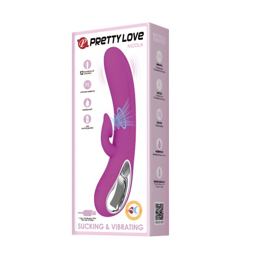 Pretty Love Nicola Rabbit Vibrator - 12 Functions