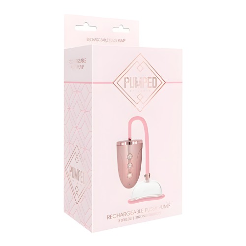 Shots Pumped Rechargeable Pussy Pump - Rose Gold