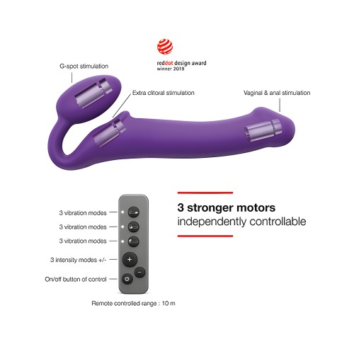 Strap On Me Vibrador Flexible Sin Correas - Púrpura