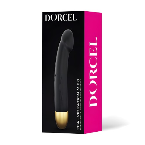 Dorcel Real Vibration M 8.6" Rechargeable Vibrator 2.0 - Black/Gold