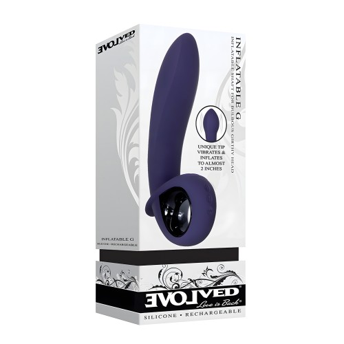 Evolved Inflatable G Rechargeable Vibrator - Purple