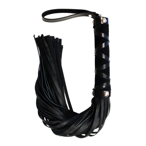 Rouge Short Leather Flogger - Black