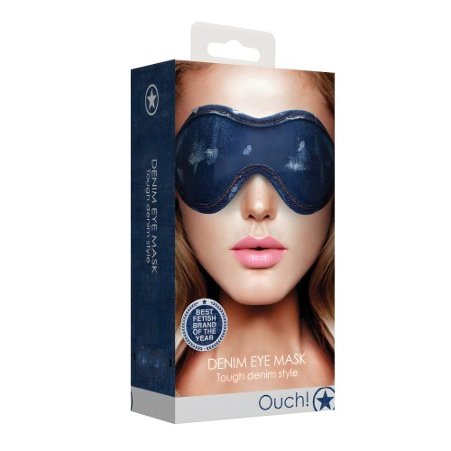 Shots Denim Eye Mask - Blue