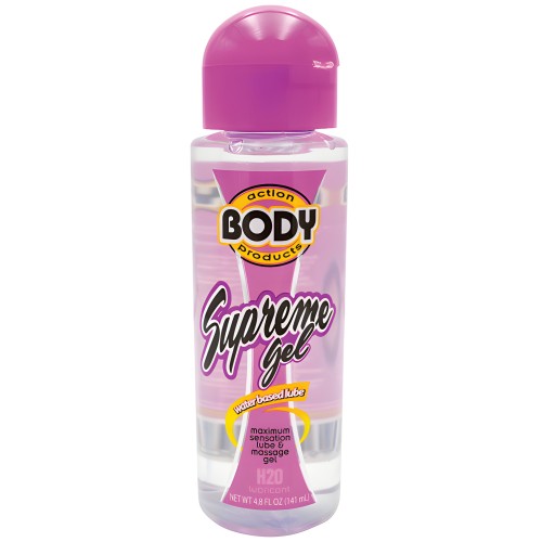 Gel a Base de Agua Body Action Supreme - Botella de 4.8 oz