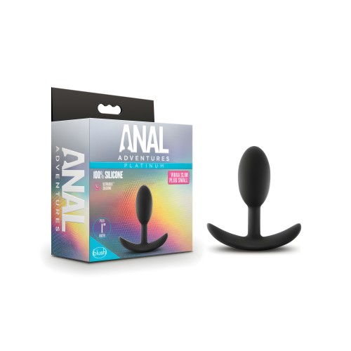 Blush Anal Adventures Vibra Slim Plug - Black