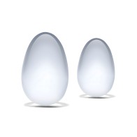 Glas 2 pc Glass Yoni Eggs Set - Clear