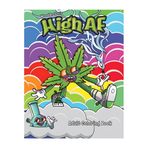 Wood Rocket High AF Coloring Book - Fun and Relaxation