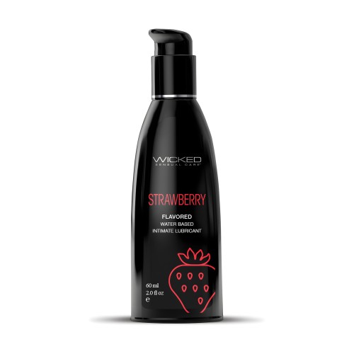 Lubricante a Base de Agua Wicked Sensual Care - 2 oz Fresa