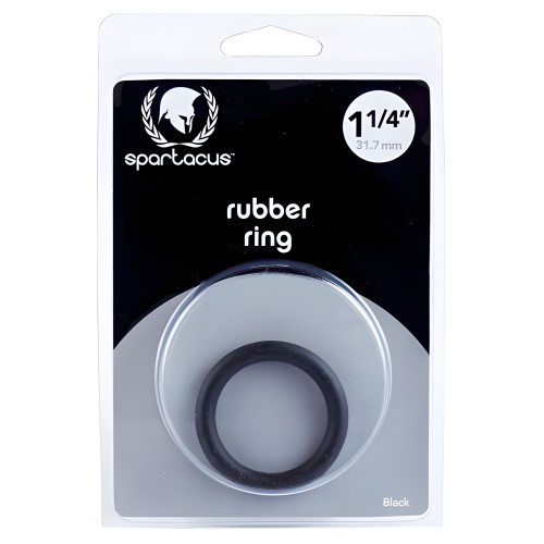 Spartacus 1.25" Rubber Cock Ring - Black