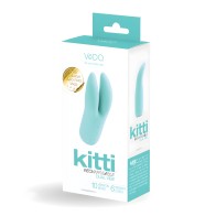 VeDO Kitti Rechargeable Dual Vibe - Tease Me Turquoise