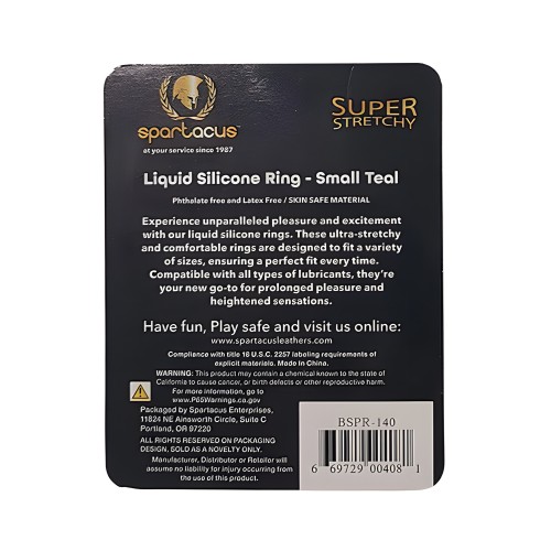 Spartacus Rubber Cock Ring Set - Black Pack of 3