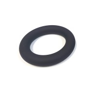 Spartacus Rubber Cock Ring Set - Black Pack of 3