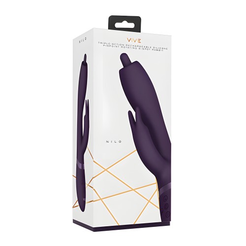 Vive Nilo Rotating G-Spot Rabbit - Purple