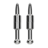 Shots Ouch Pin Magnetic Nipple Clamps - Silver