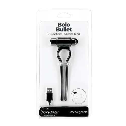 Bolo Bullet Vibrating Cock Tie - Adjustable Pleasure