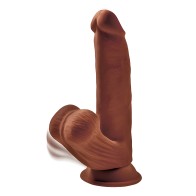 King Cock Plus 8" Pene de Triple Densidad - Marrón