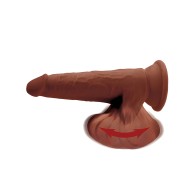 King Cock Plus 8" Pene de Triple Densidad - Marrón