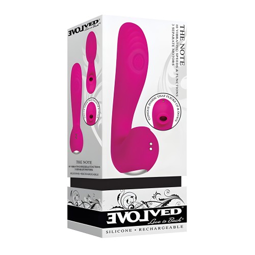 Evolved The Note Vibrador que Late y Lame - Rosa