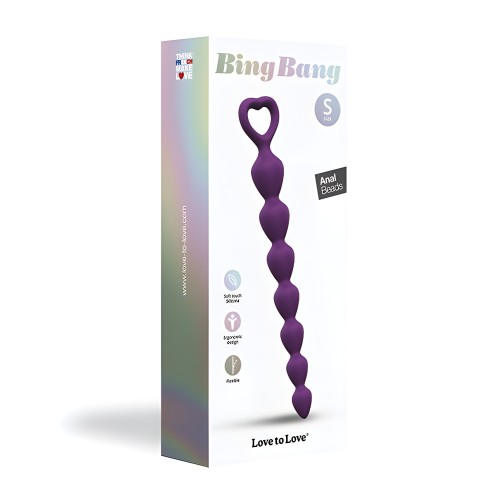 Love to Love Bing Bang Anal Beads - Violet Small