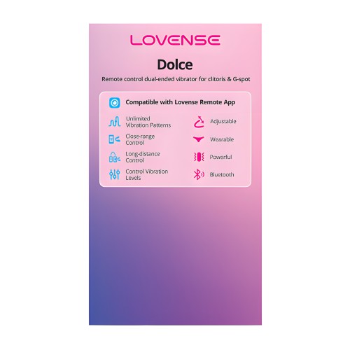 Lovense Dolce Estimulador Dual Ajustable - Rosa