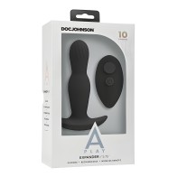 A Play Expander Rechargeable Silicone Anal Plug w/Remote - Black