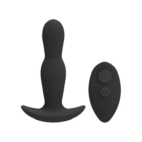 A Play Expander Rechargeable Silicone Anal Plug w/Remote - Black