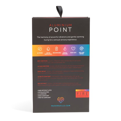Nu Sensuelle Aluminium Point Rechargeable Bullet - Multicolor