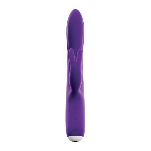 VeDO Thumper Bunny Vibrador Doble Recargable - Púrpura Profundo