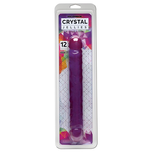 Crystal Jellies Doble Dong de 12" Jr. - Morado