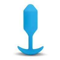 b-Vibe Vibrating Snug Plug - Large Blue