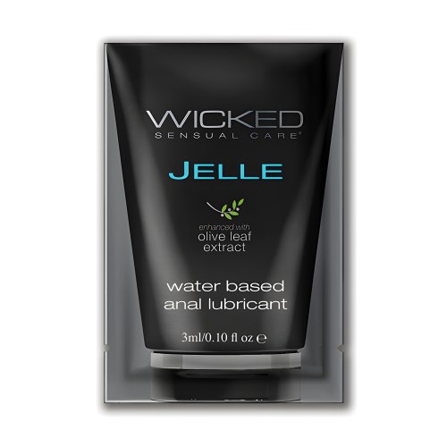 Lubricante Anal Wicked Sensual Care Jelle - 0.1 oz