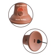 King Cock Elite 6" Dual Density Vibrating Silicone Cock - Tan