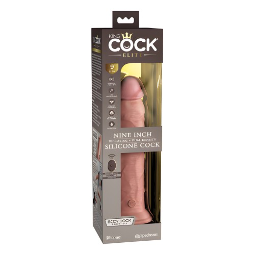 King Cock Elite Vibrating Dildo - Light
