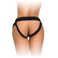 King Cock Elite Comfy Body Dock Strap On Harness - Black