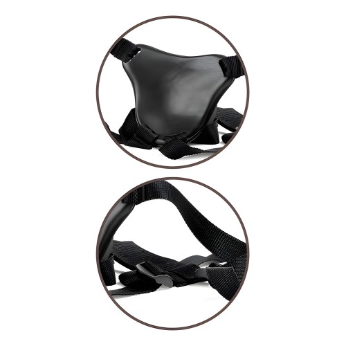 King Cock Elite Comfy Body Dock Strap On Harness - Black