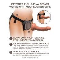 King Cock Elite Comfy Body Dock Strap On Harness - Black