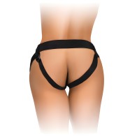 King Cock Elite Beginner's Body Dock Strap On Harness Black