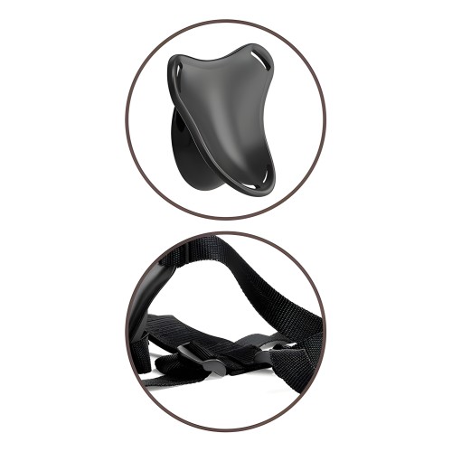 King Cock Elite Beginner's Body Dock Strap On Harness Black