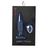 Nu Sensuelle Andii Vertical Roller Motion Butt Plug - Navy