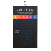 Nu Sensuelle Andii Vertical Roller Motion Butt Plug - Navy