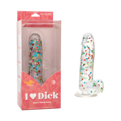 Naughty Bits Dong Lleno de Corazones - Multicolor