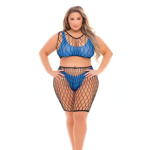 Pink Lipstick Brace for Impact Set - Neon Blue QN