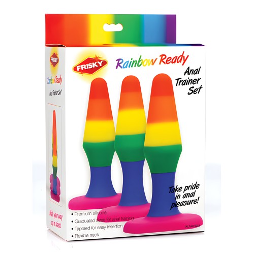 Frisky Rainbow Silicone Anal Trainer Set | Fun for All