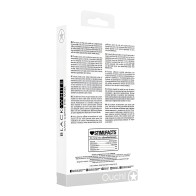 Máscara Curva de Satén Negra y Blanca con Tiras Elásticas - Negro