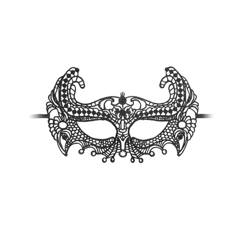 Shots Ouch Black Lace Eye Mask - Empress Black
